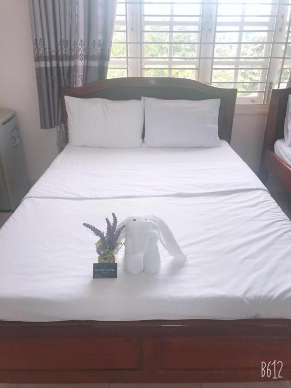 Postel nebo postele na pokoji v ubytování Salyna Motel