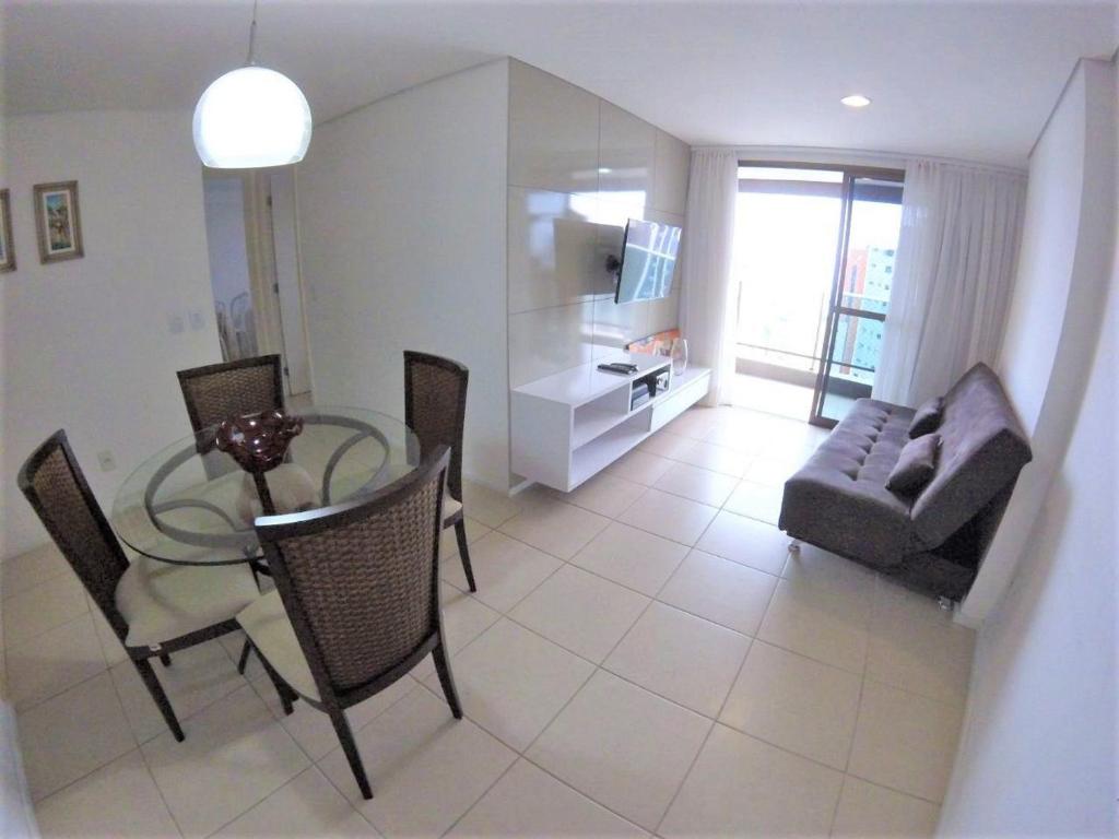  Apartamento vista MAR 2 quartos !!! 1 quadra da beira mar