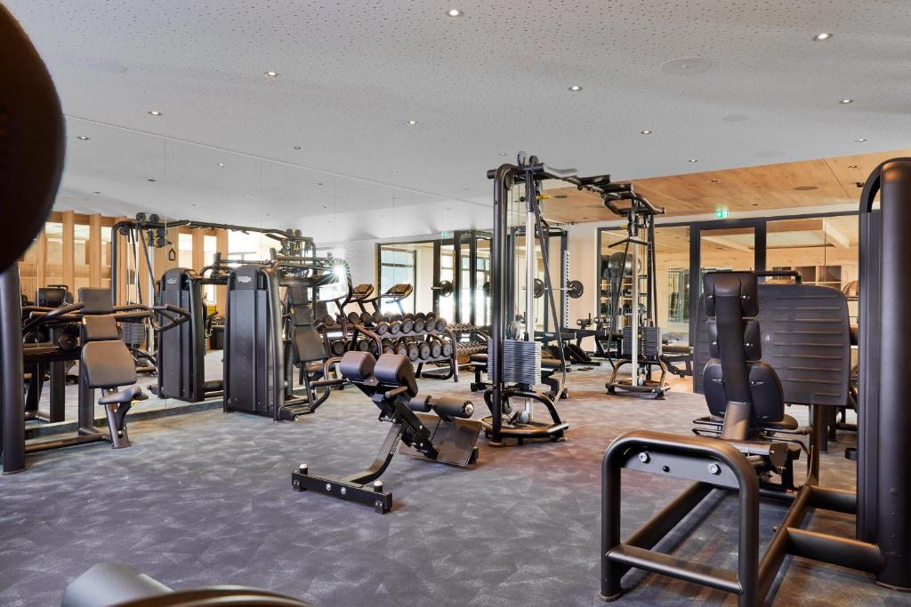 Fitness centrum a/nebo fitness zařízení v ubytování Zugspitz Resort