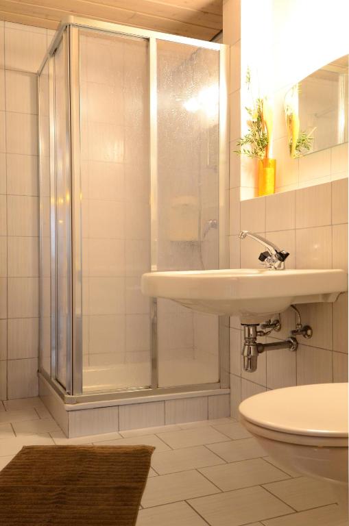 Koupelna v ubytování Ferienhaus Schnitzhof