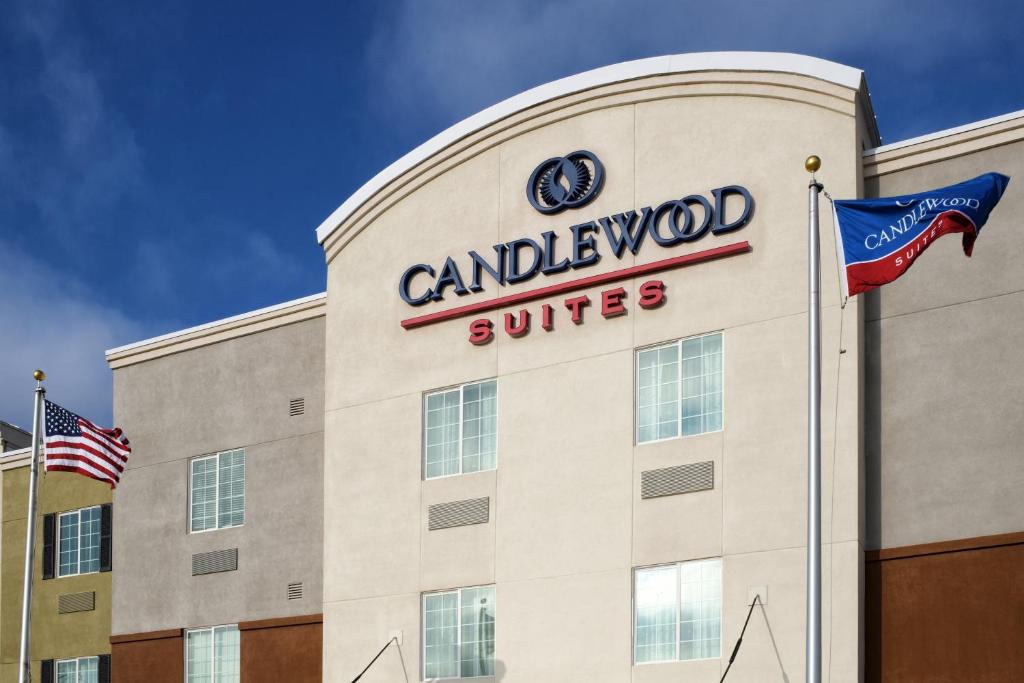 a rendering of the exterior of a hotel at Candlewood Suites Odessa, an IHG Hotel in Odessa