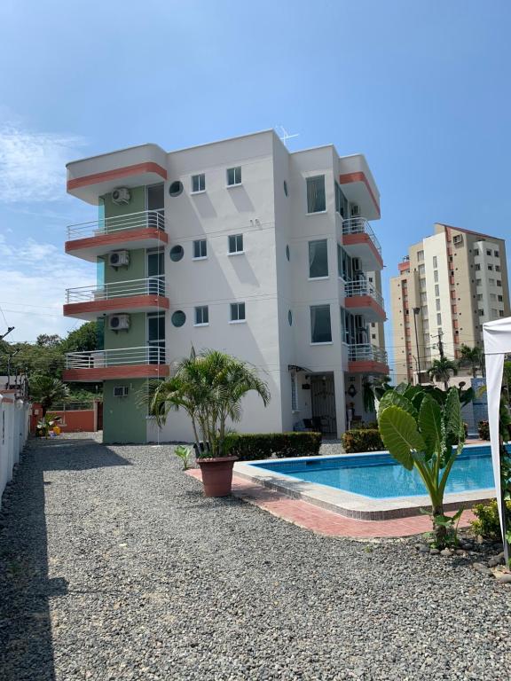 Bazén v ubytování Hotel Kemarios nebo v jeho okolí