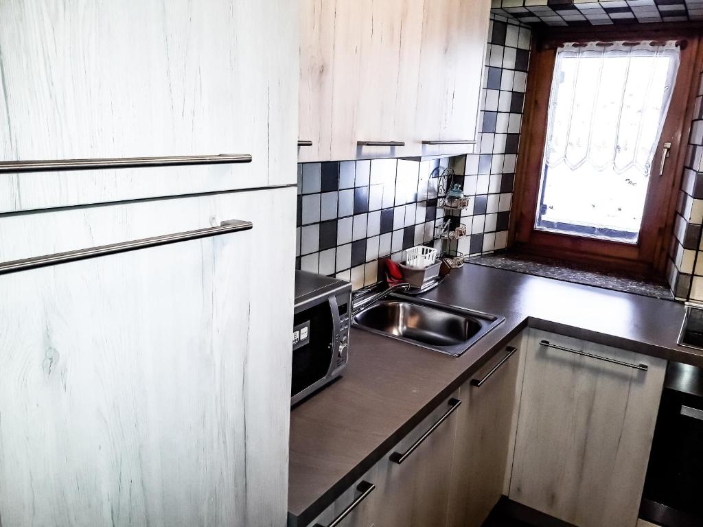 Kuchyň nebo kuchyňský kout v ubytování Sas da Rocia by go new location