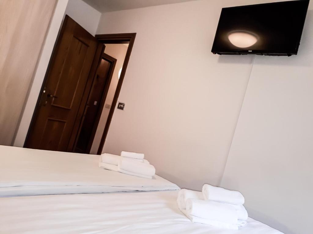 Postel nebo postele na pokoji v ubytování Sas da Rocia by go new location