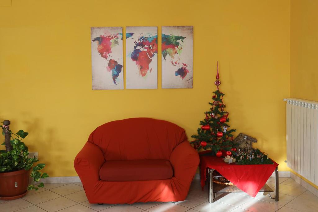 A seating area at La Casa del Gelso Fiorito