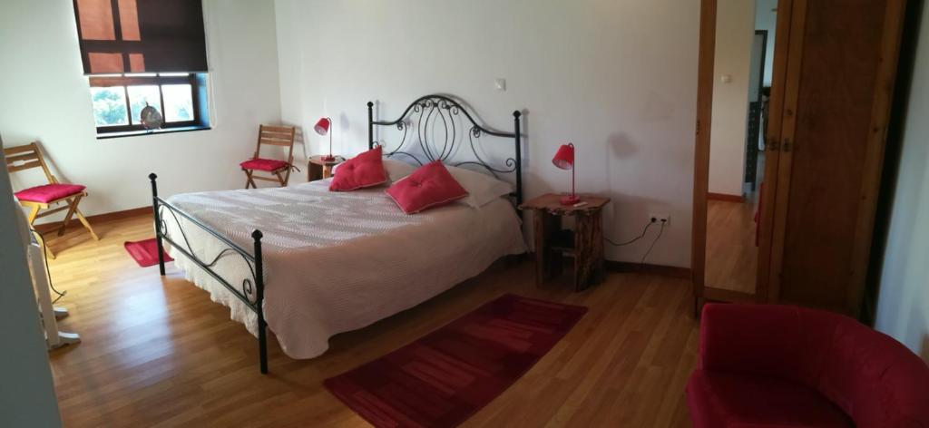 Postel nebo postele na pokoji v ubytování Hotel os Moinhos