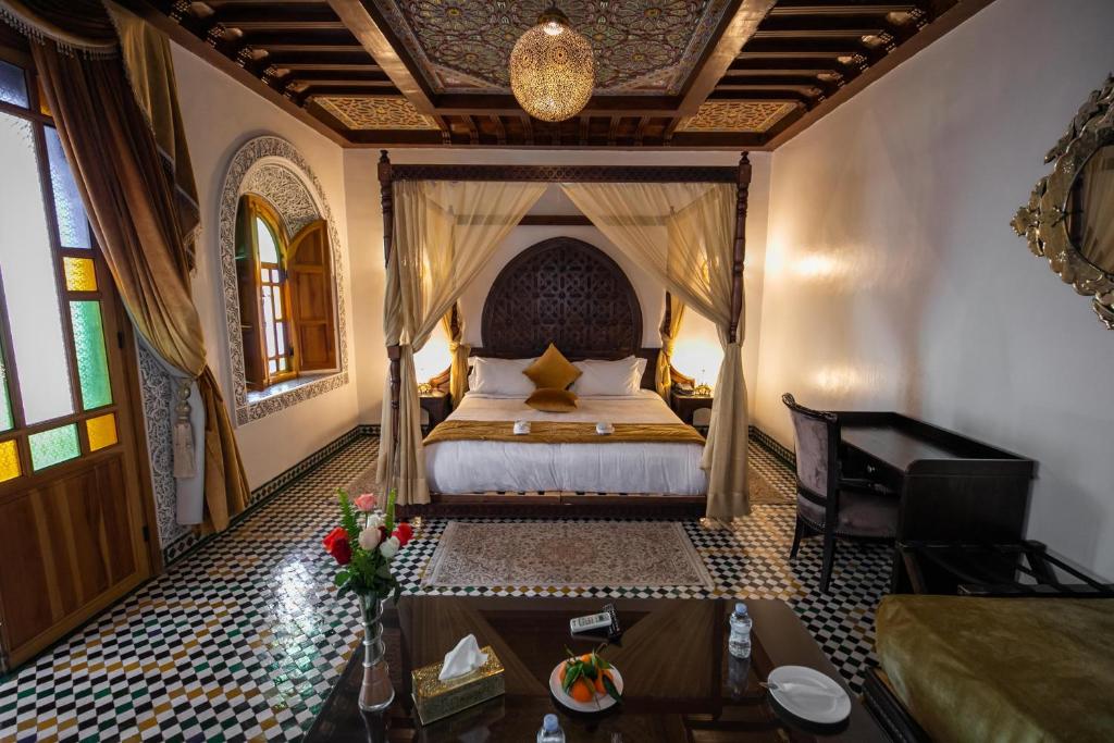 Letto o letti in una camera di Palais Houyam