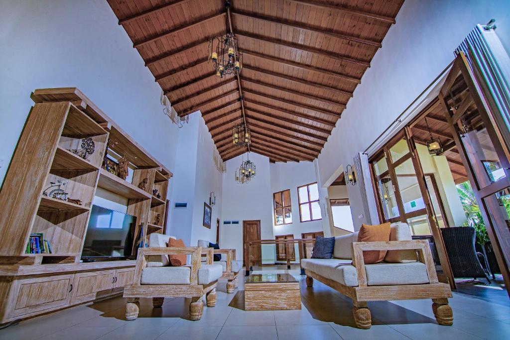 TV a/nebo společenská místnost v ubytování Rivora Residence