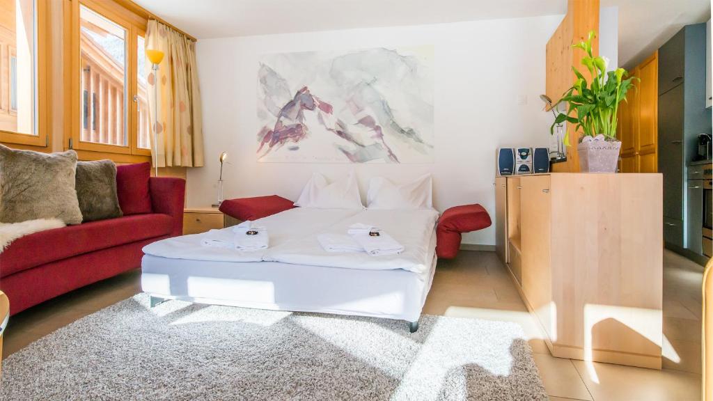 TV a/nebo společenská místnost v ubytování Chalet Luna