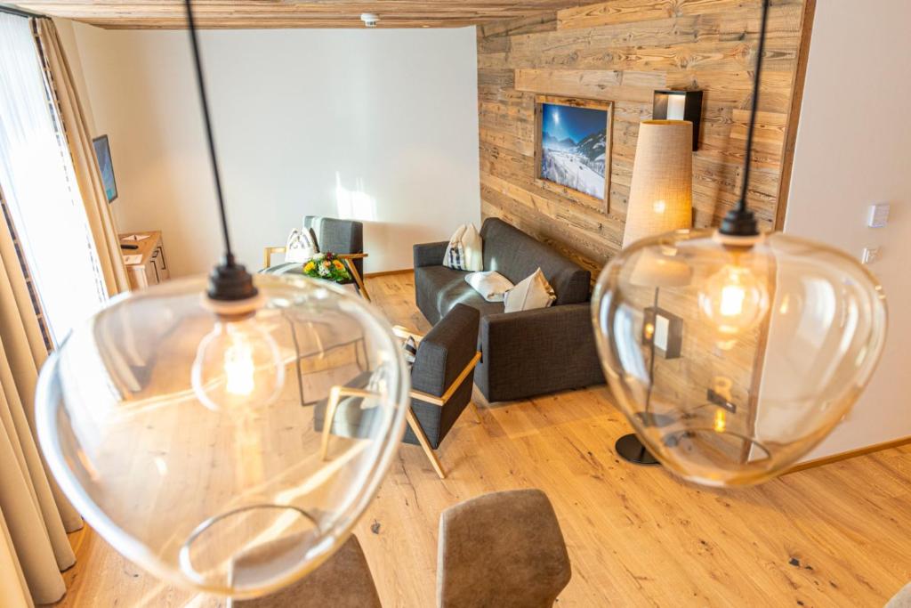 Posezení v ubytování Winklers Gipfelblick Chalet, inklusive Alpentherme - Ganzjährig, Gasteiner Bergbahn - nur Sommer