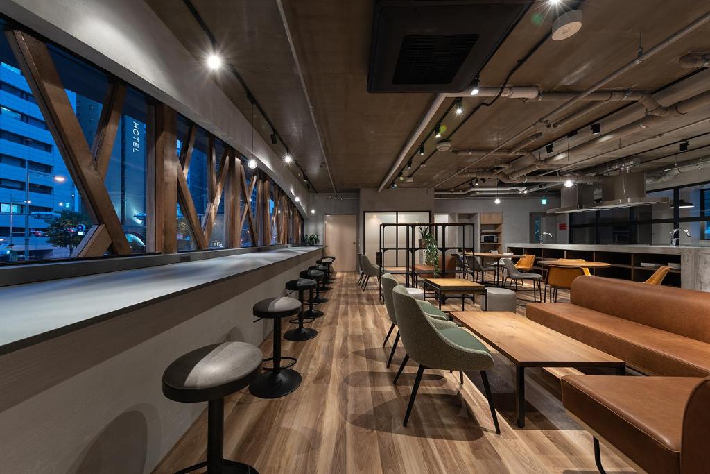 Posezení v ubytování Hotel Morning Box Osaka Shinsaibashi