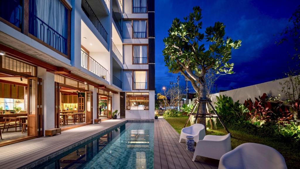 Bazén v ubytování Hotel Gahn Khaolak nebo v jeho okolí
