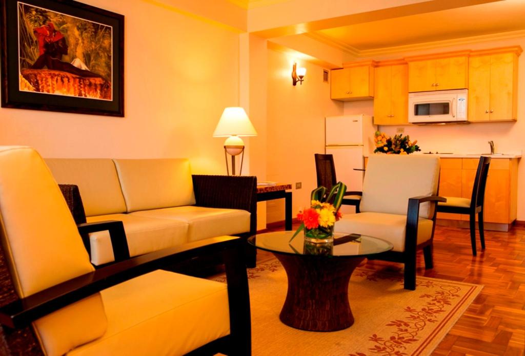 A cozinha ou kitchenette de Kapok Hotel