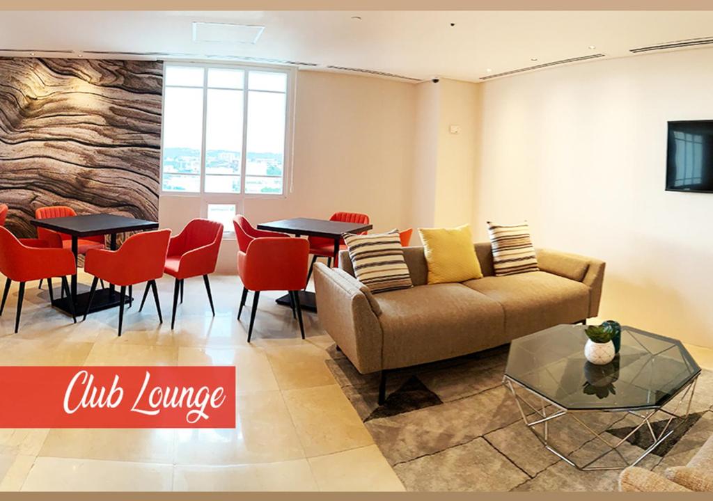 Posezení v ubytování Acacia Hotel Davao