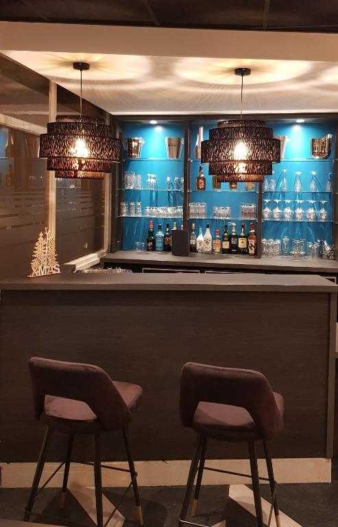 Lounge nebo bar v ubytování Hotel de Champagne