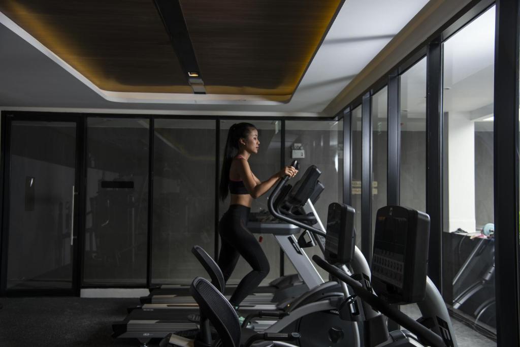 Fitness centrum a/nebo fitness zařízení v ubytování Amanta Hotel & Residence Sathorn