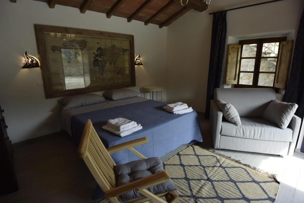 Posteľ alebo postele v izbe v ubytovaní Agriturismo La Fontaccia