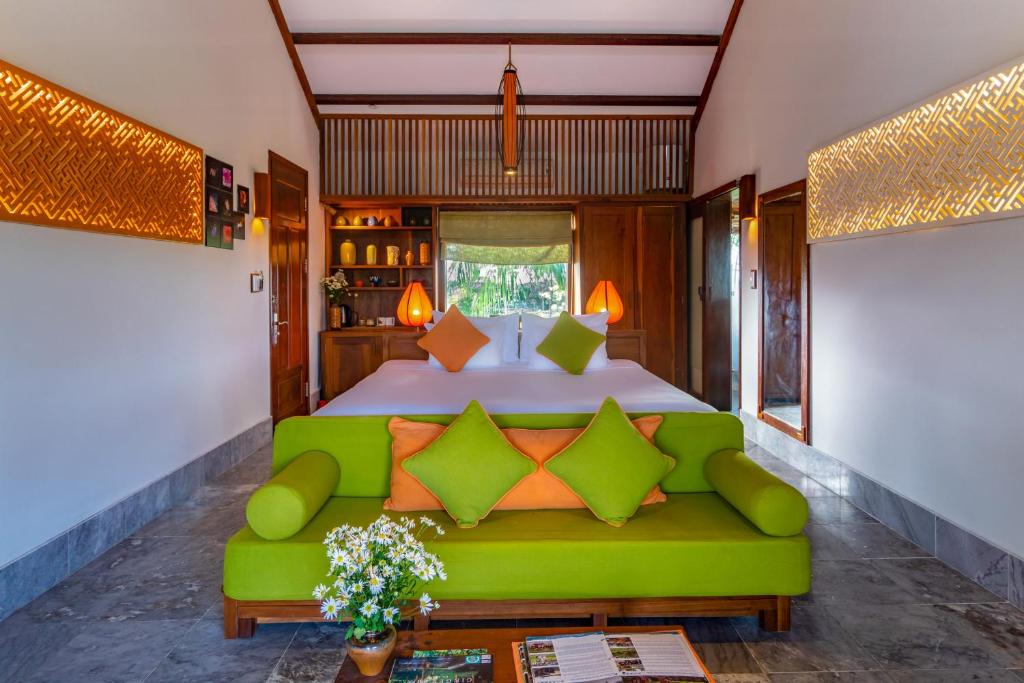 Posezení v ubytování Hoi An Chic - Green Retreat