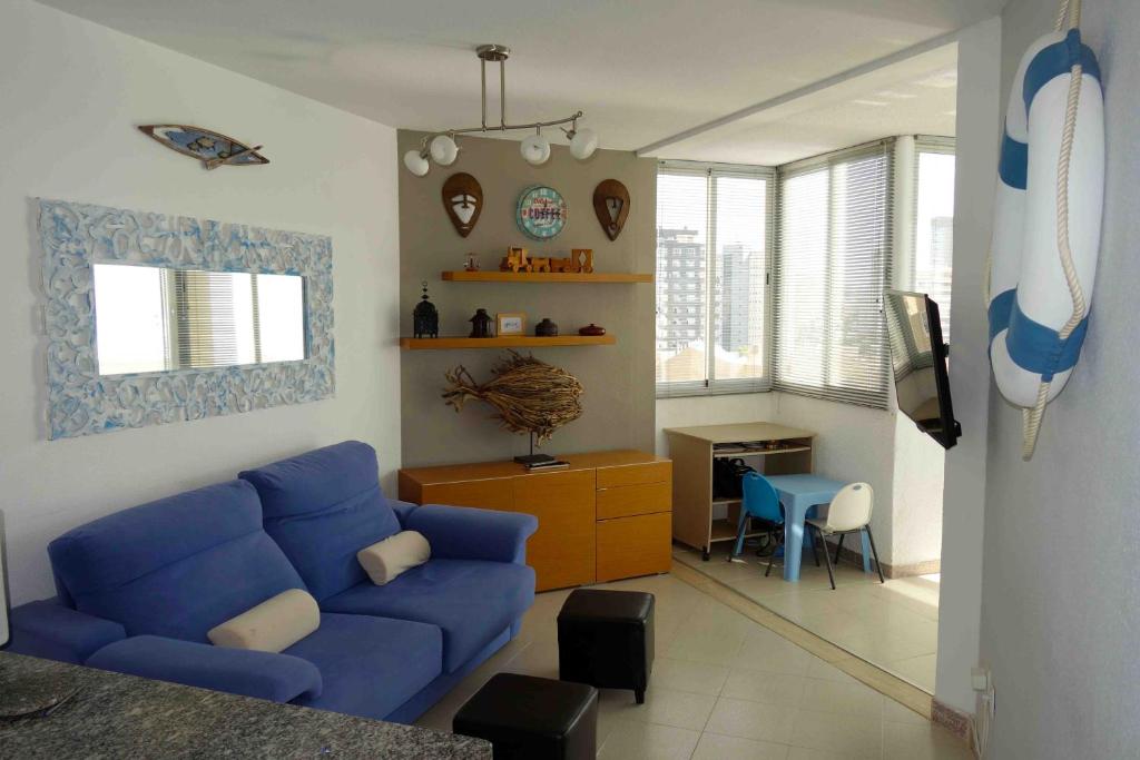 Posezení v ubytování Ático Calpe primera línea de playa