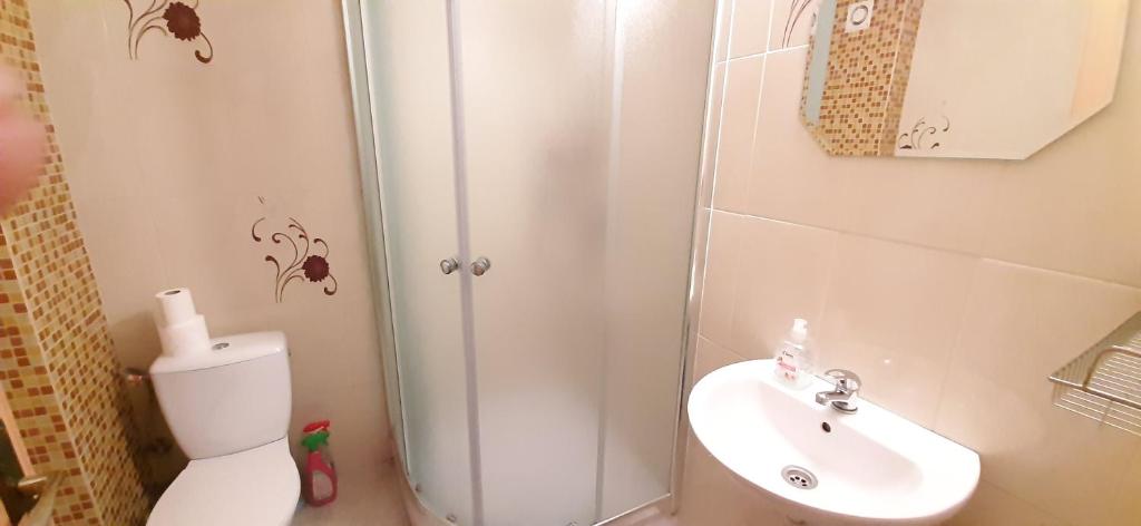 Koupelna v ubytování Homestay Renata