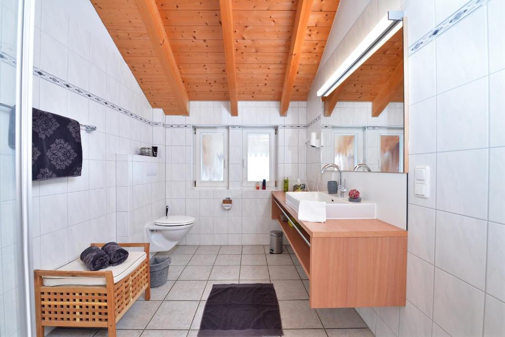 Koupelna v ubytování Haus im Wäldle