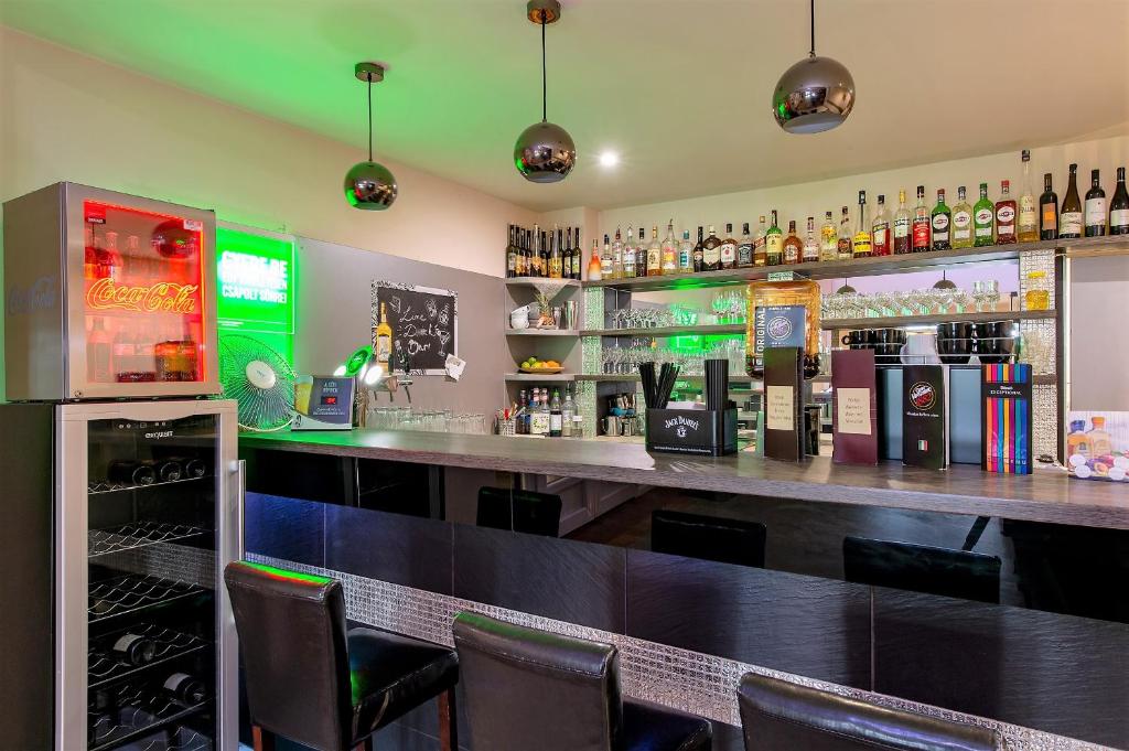 Lounge nebo bar v ubytování Hotel Fit Hévíz