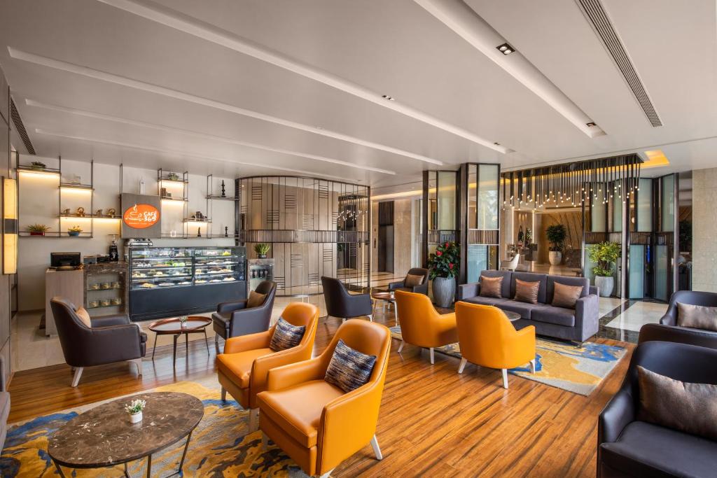 Posezení v ubytování Royal Hometel Suites