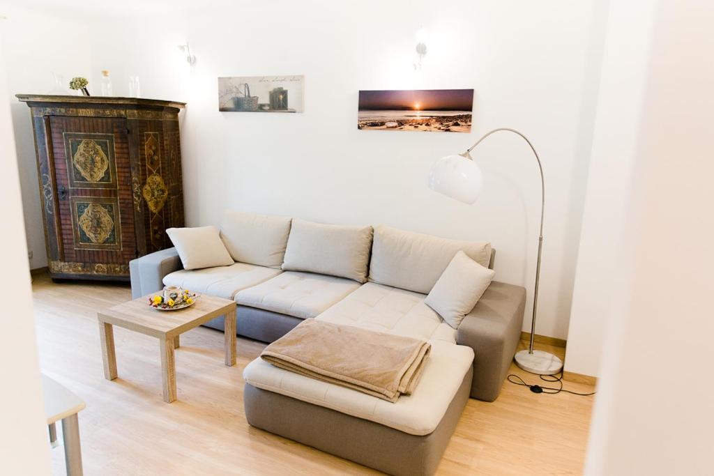 Posezení v ubytování Wohnung am See