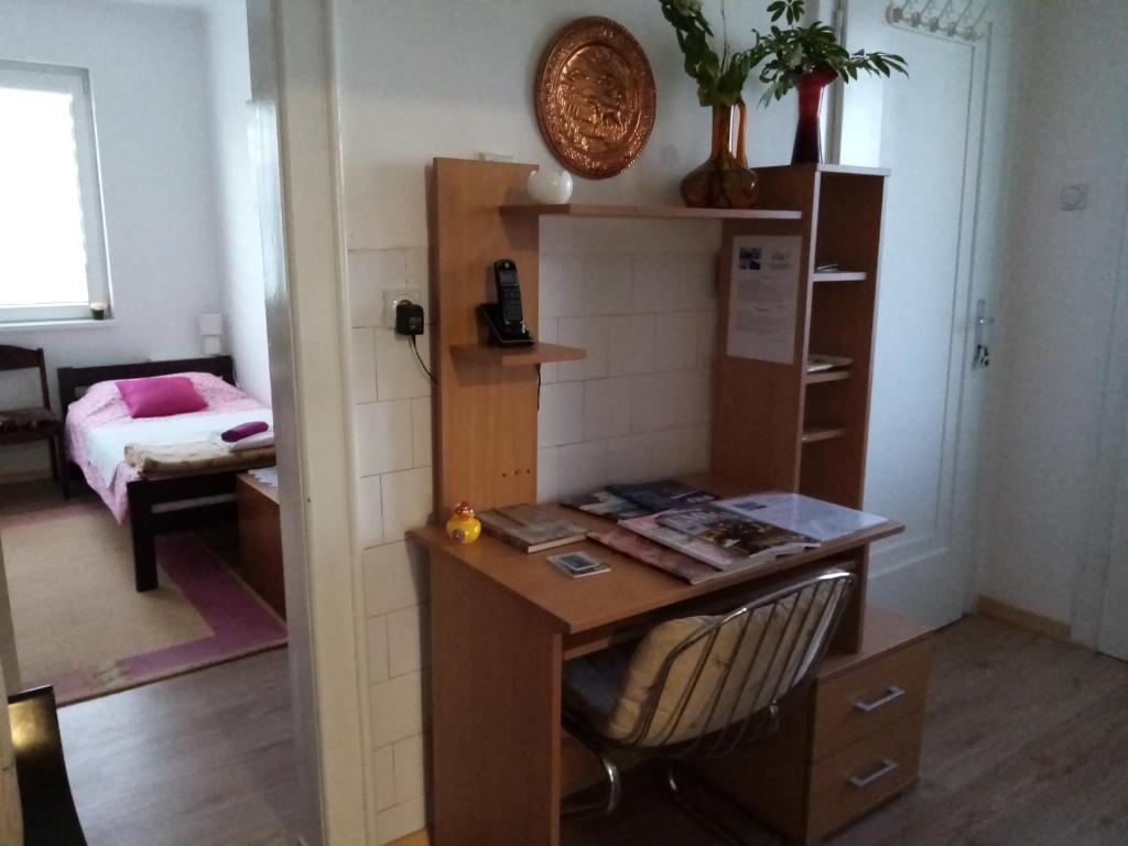 Postel nebo postele na pokoji v ubytování Vila I