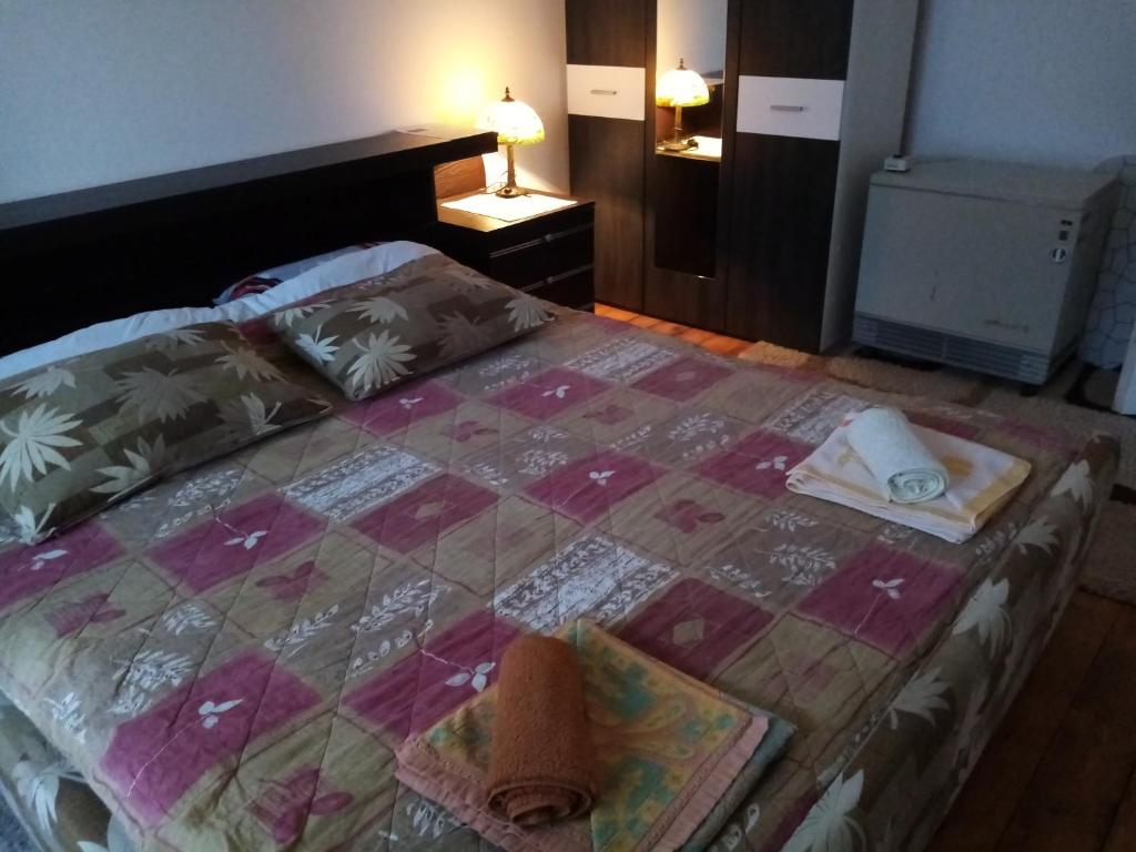 Postel nebo postele na pokoji v ubytování Vila I