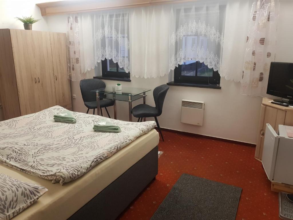 TV a/nebo společenská místnost v ubytování U Královny Dagmar