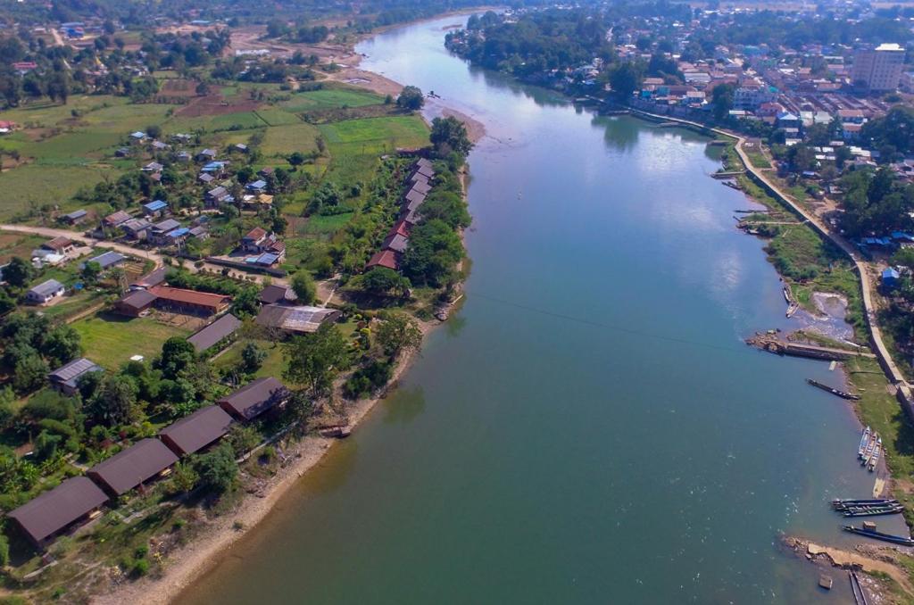 
Vista aerea di Riverside Hsipaw Resort
