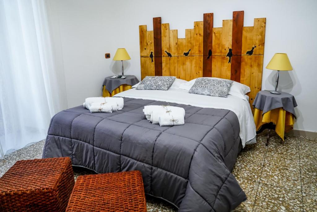 Postel nebo postele na pokoji v ubytování il MaRì