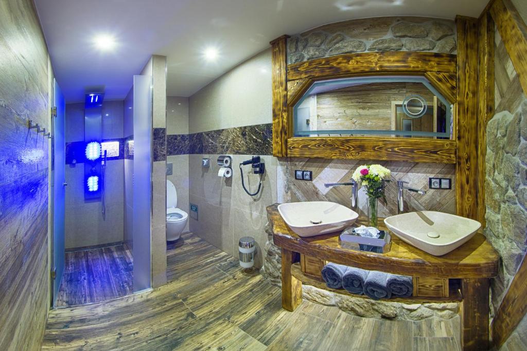 Vannituba majutusasutuses Hotel Kocourkov