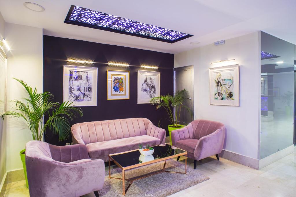 Posezení v ubytování Hôtel Tanjah Flandria