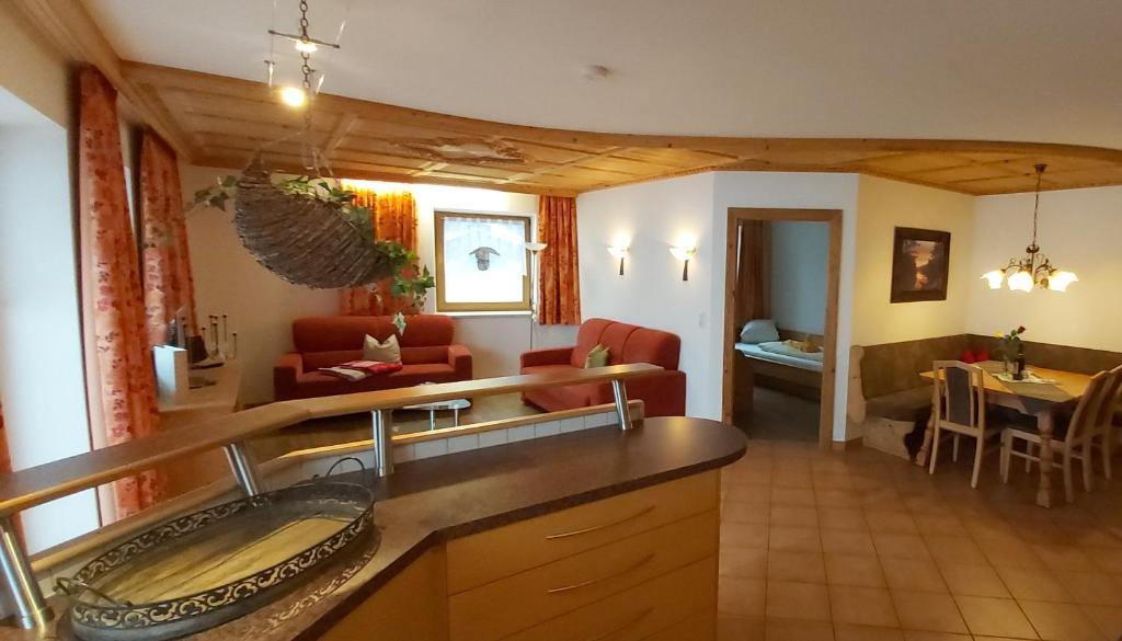 Posezení v ubytování Romantikferienhaus am Brändle