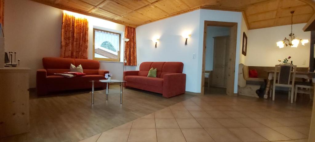 Posezení v ubytování Romantikferienhaus am Brändle