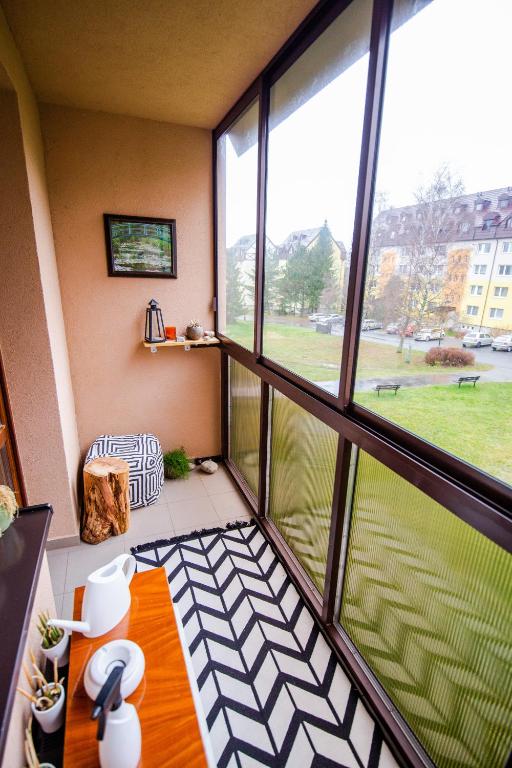 Balkón alebo terasa v ubytovaní Apartman Orlie Pierko - Tatranska Lomnica