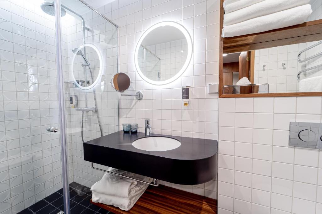 Koupelna v ubytování Hestia Hotel Kentmanni