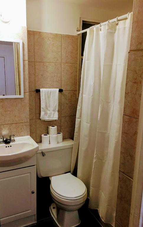 Koupelna v ubytování Hotel Mini Inc