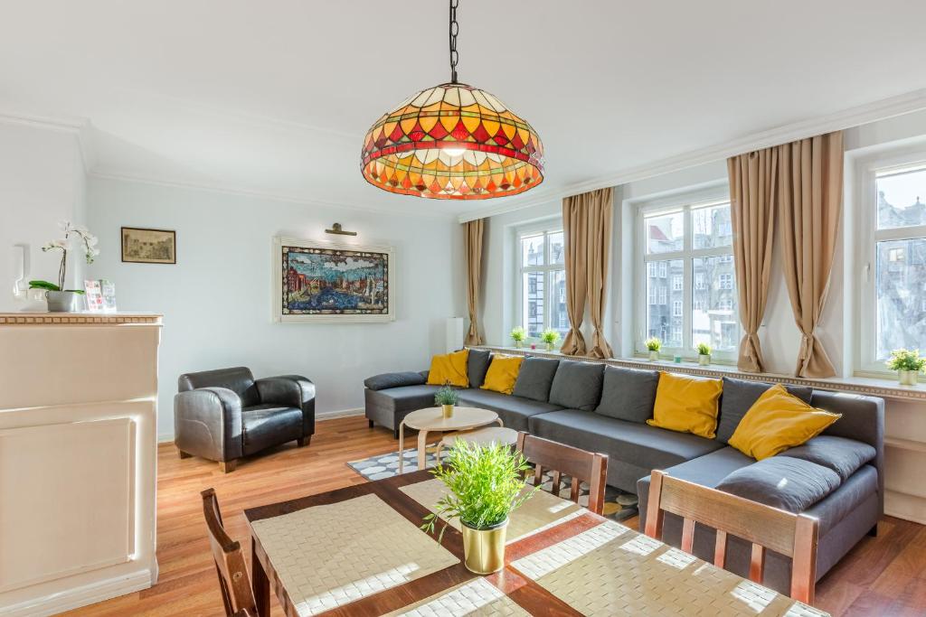 Posezení v ubytování Loft Apartments
