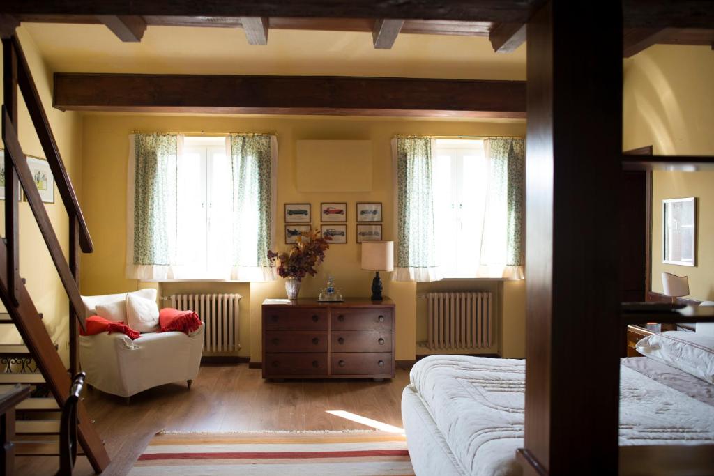 Posezení v ubytování Palazzo Arrivabene B&B