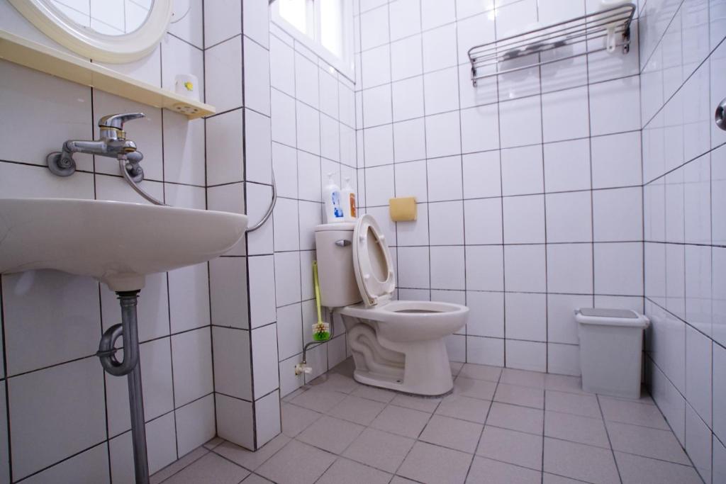 Koupelna v ubytování Fumei Bluebird Homestay