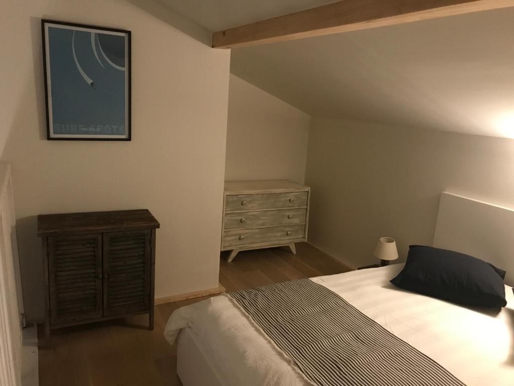 Postel nebo postele na pokoji v ubytování Camp Basque // Maison Erribera // Bidarray