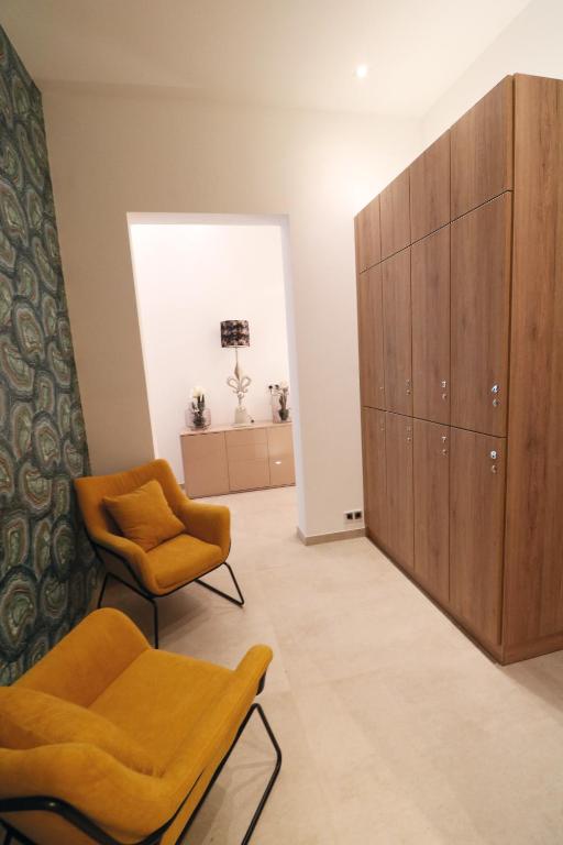 Posezení v ubytování salinenparc Design Budget Hotel