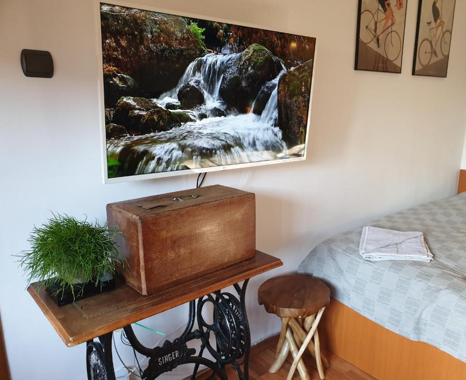 Posteľ alebo postele v izbe v ubytovaní Apartman Orlie Pierko - Tatranska Lomnica