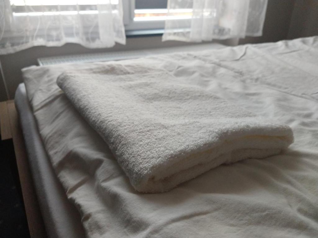 Postel nebo postele na pokoji v ubytování Cztery Kąty