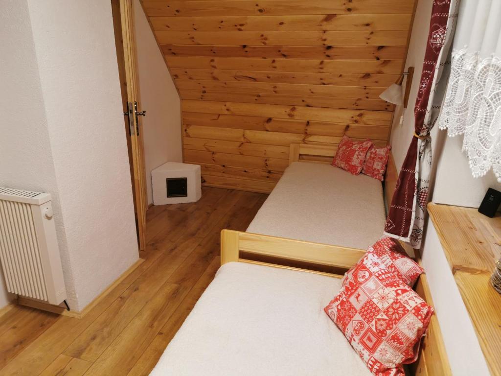 Postel nebo postele na pokoji v ubytování Chata Maco