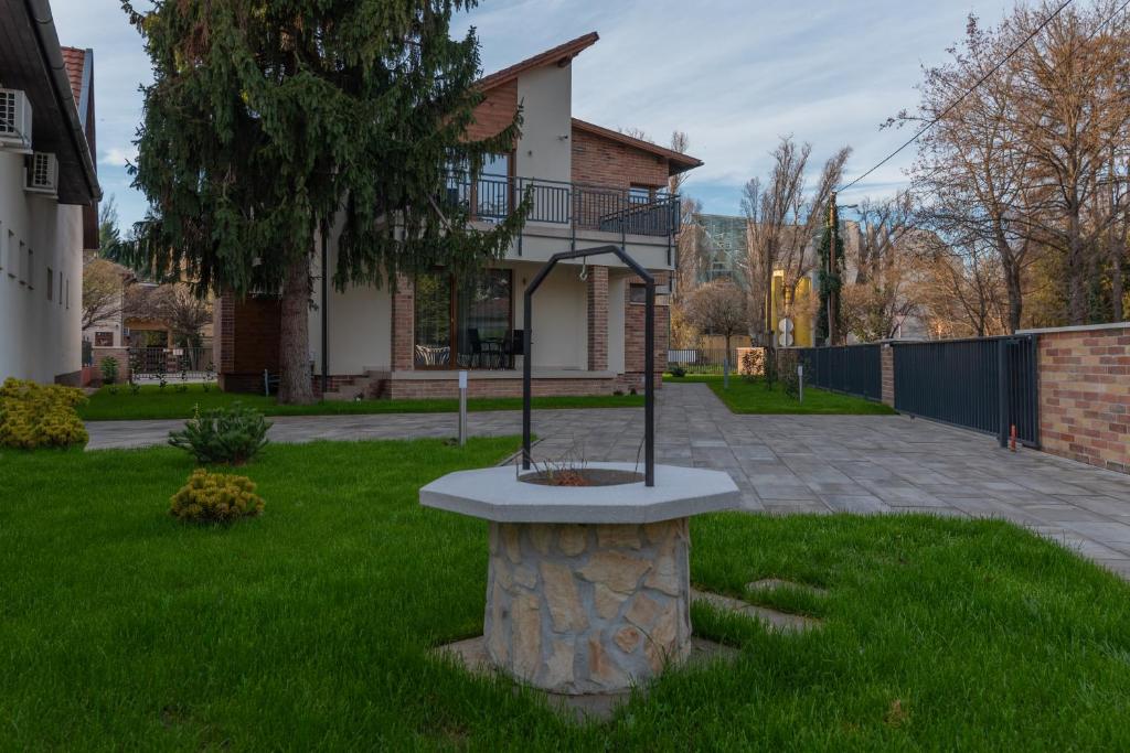 Zahrada ubytování Hídfő Apartman-Nyugalom Szigetei