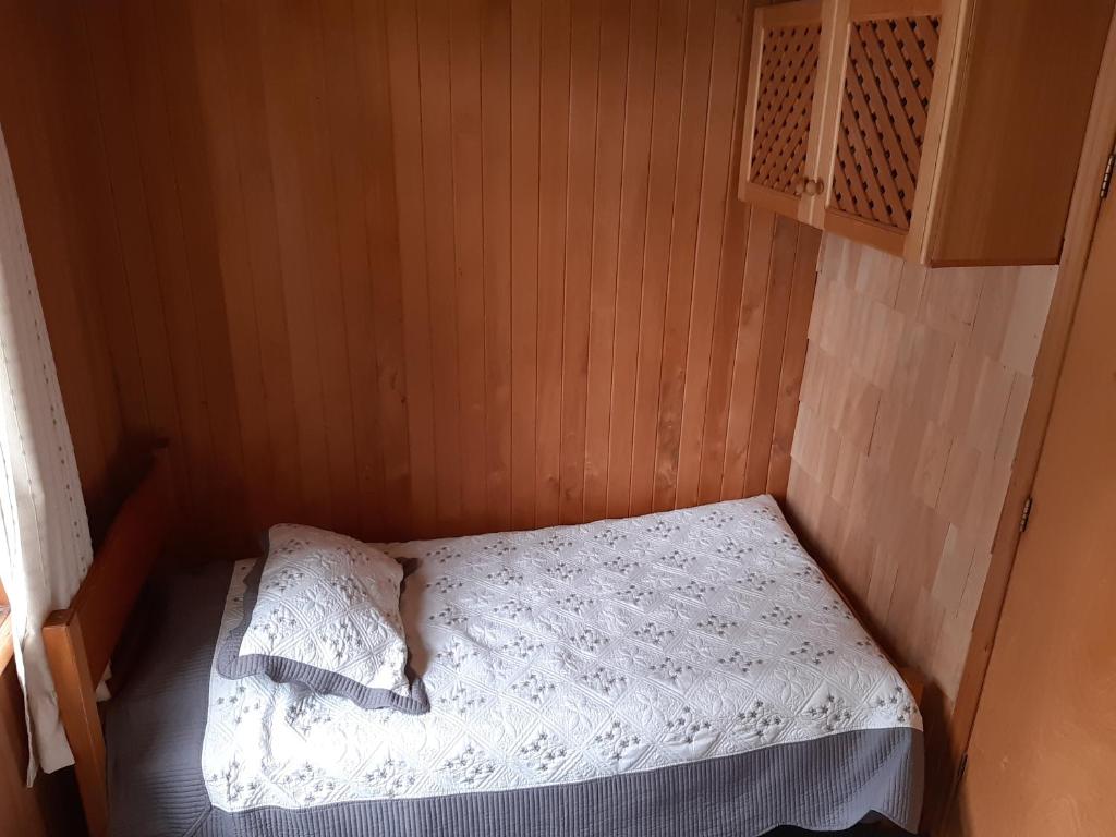 Postel nebo postele na pokoji v ubytování Cabañas Don Foncho